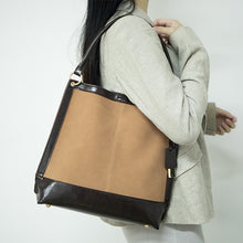Load image into Gallery viewer, Splicing one-shoulder Tote Bag