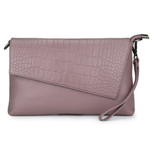Load image into Gallery viewer, Crocodile Pattern Embossed Genuine Leather Cowhide Diagonal Clutch