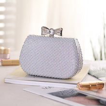 Load image into Gallery viewer, Diamond-Studded Mesh Evening Bag
