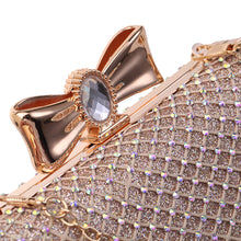 Load image into Gallery viewer, Diamond-Studded Mesh Evening Bag
