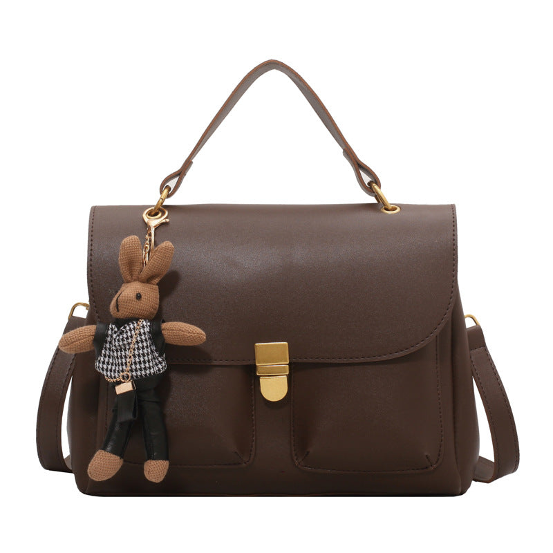 Small square bag black/ Brown - Shop BU Messenger Bags & Sling Bags -  Pinkoi