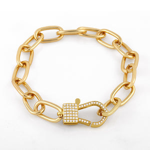 Hip Hop Style Diamond Cuban Bracelet