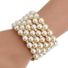 Load image into Gallery viewer, Seven Layers Alloy Pearl Bracelet
