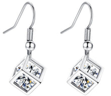 Load image into Gallery viewer, Rubik&#39;s Cube Zircon Earrings
