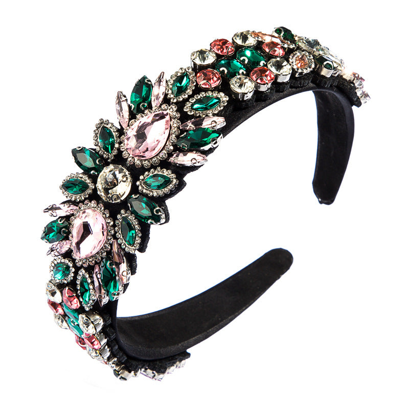 Flower Accessories Super Flash Fabric Wide Headband