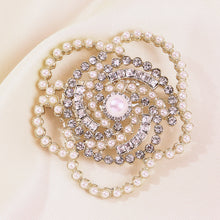 Load image into Gallery viewer, Camellia Pearl Brooch
