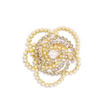 Load image into Gallery viewer, Camellia Pearl Brooch
