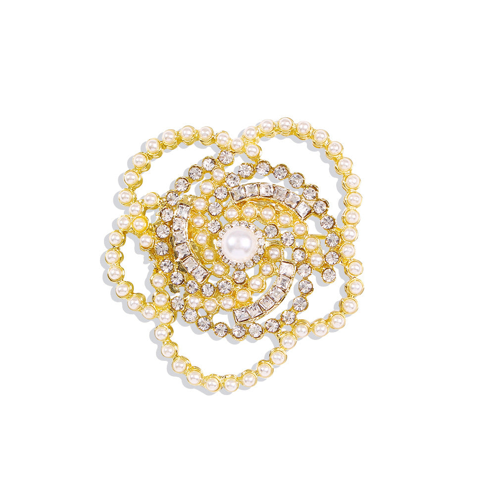 Camellia Pearl Brooch