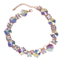 Load image into Gallery viewer, Glass Rhinestone Bright Ins Wind Necklace
